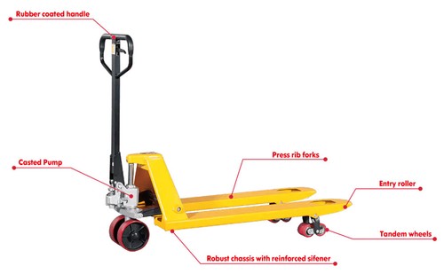 LoadSurfer 2500kg Pallet Truck Hand Pump Push Jack Trolley 1 Year Warranty - Picture 3 of 9