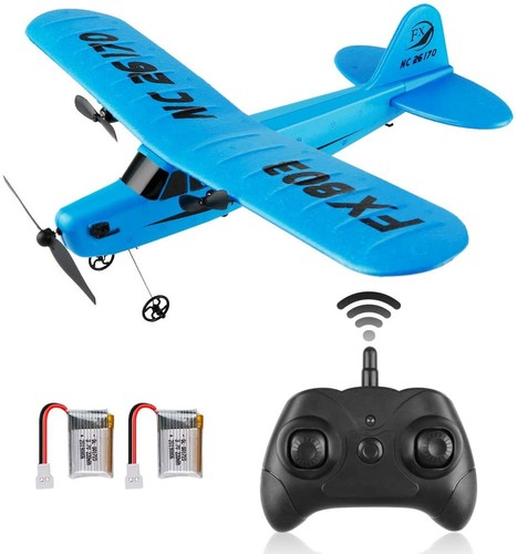 RC Airplanes Remote Control 2.4GHz 2Channel RC Plane FX-803 Built-in 6-Axis Gyro - Picture 1 of 8