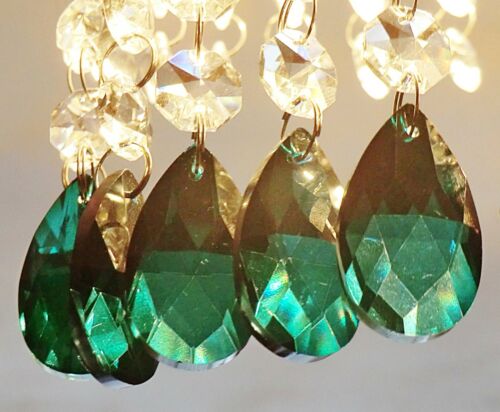 Kronleuchter oval geschnitten Glas Kristalle Dekorationen Tropfen Hochzeit Perlen schicke Anhänger - Bild 22 von 82