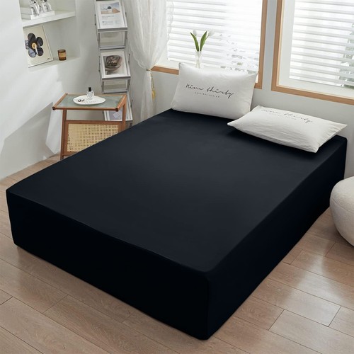 Extra Deep Fitted Sheet 16”Deep Pocket Bed Sheets for Mattress Queen King Size - Picture 24 of 53