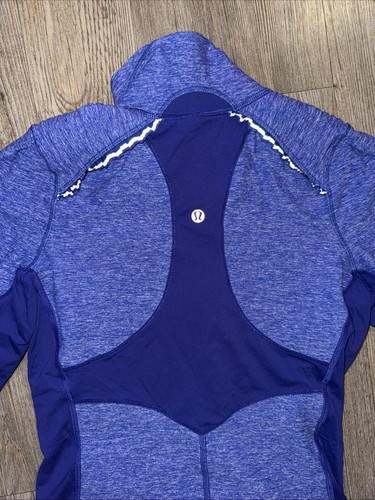 Chaqueta Lululemon Para Mujer 6 Estrellas Corredor 1/2 Cremallera Pullover Correr Suéter Cuello Simulado - Imagen 8 de 13