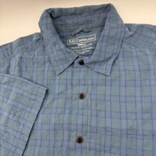 5.11 Tactical Mesh Interior Pockets Button Down Shirt Performance Plaid Small