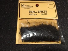 Micro- Engineering 30-106 SMALL 1/4" SPIKES  1000 PCS BIGDISCOUNTTRAINS