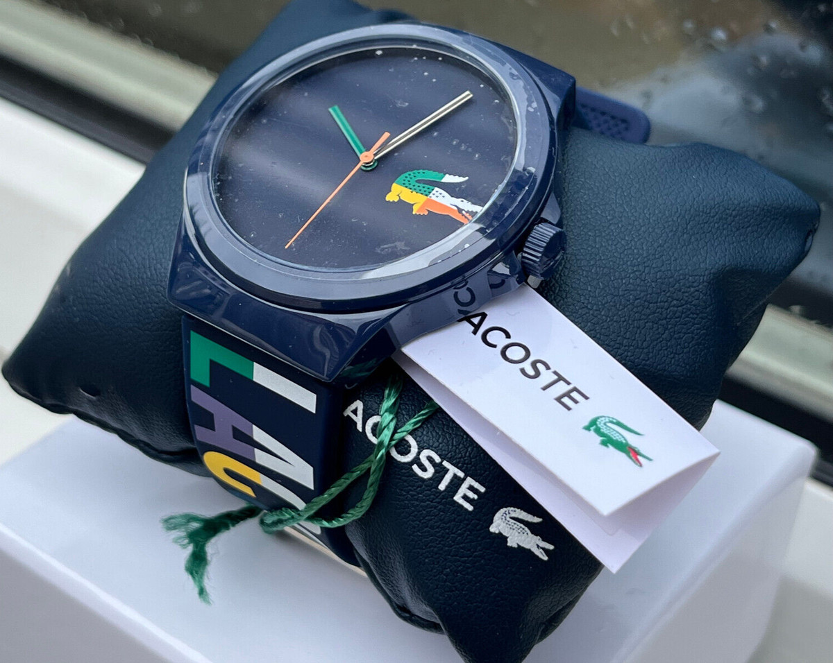 LACOSTE 2011184 MENS NEOCROC BLUE QUARTZ ANALOGUE BLUE MULTI DIAL