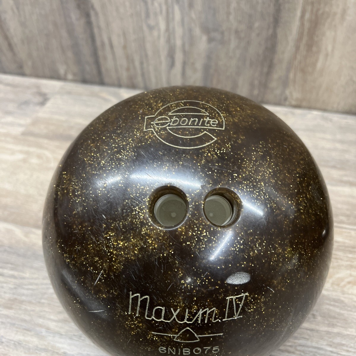 Ebonite Maxim IV Bowling Ball Vintage Gold Sparkle 14LB | eBay
