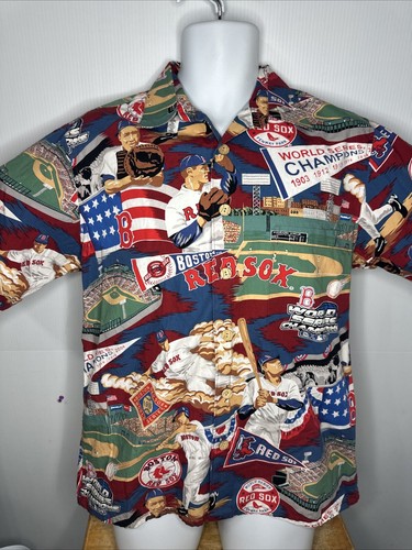 Reyn Spooner 2004 Boston Red Sox World Series Champions Hawaiian Shirt Medium  - Picture 2 of 24