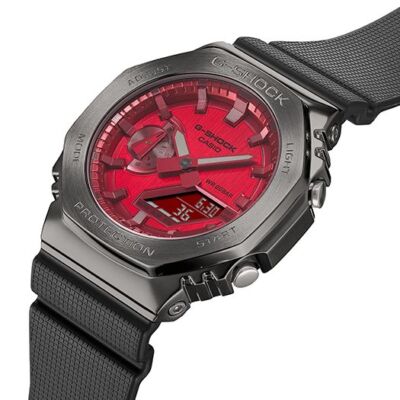 Casio G-Shock Quartz Diver's Red GM-2100B-4A 200M Men's Watch | eBay