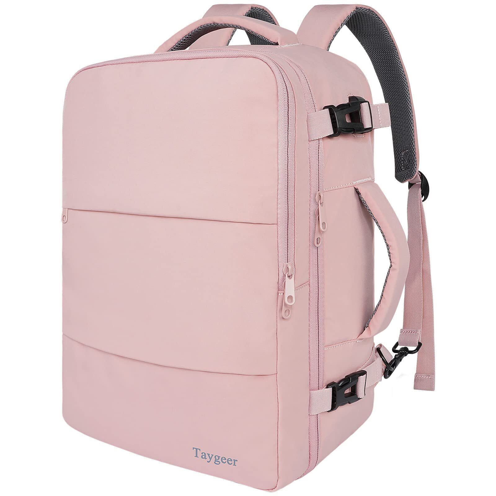 Travel Backpack for Women Carry On Backpack with USB Charging Port - PINK