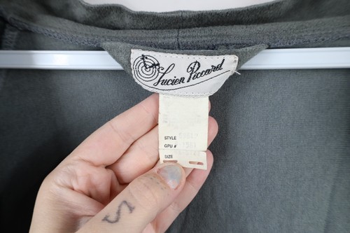 Vintage 60s 70s Streetwear Mens OSFA Color Block Belted Velour Bath Robe USA - Picture 9 of 16