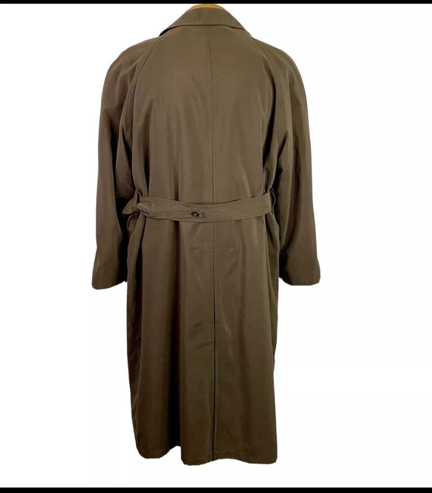 Forro extraíble Bloomingdales Metropolitan View marrón trinchera/sobre abrigo talla 42 Foto 3 de 4