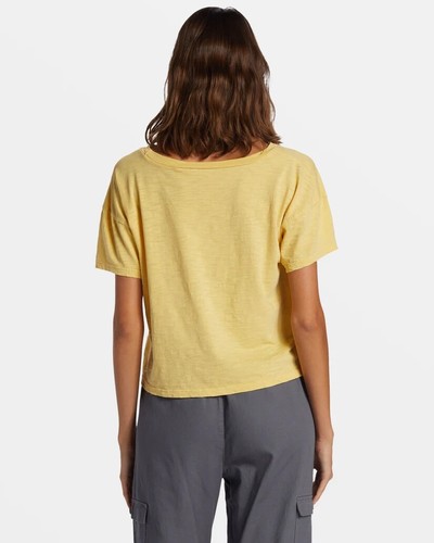 Roxy Women's T-Shirt Surfs Up Boyfriend Relaxed Fit Short Sleeve Tee Top - Picture 5 of 8