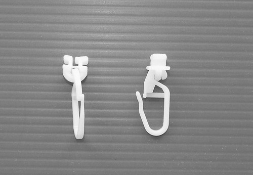 100 Gardinen Dreh Gleiter überall einsteckbar für Aluminiumschiene mit 6 mm Lauf - Bild 2 von 8