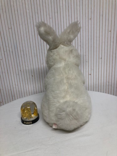Peluche Lapin blanc Vintage Thiennot Made in France 40cm PDI172 - Photo 5/8