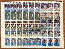 1991 Front Row Ken Griffey, Jr. Charter Member Uncut Sheet of 45 Cards ~ Rare