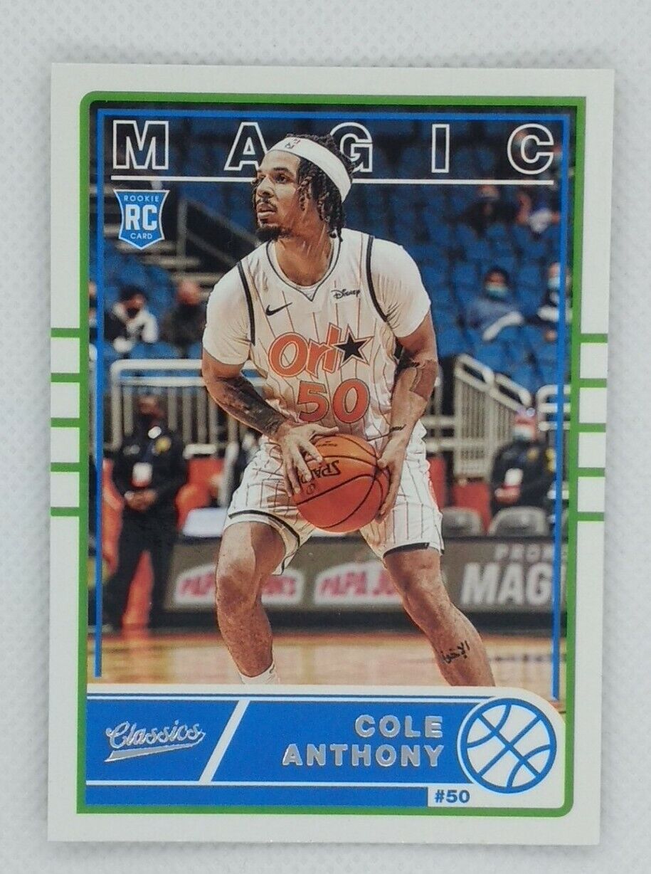 2020-21 Panini Classics Cole Anthony Rookie RC #627, Orlando Magic