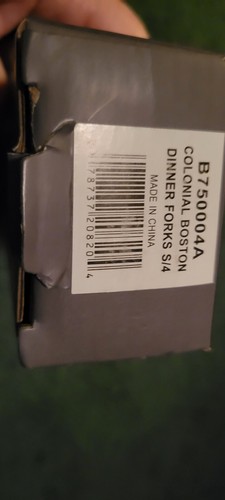 Nuevo Oneida Tenedores Colonial Boston Cena 7 1/4" Acero Inoxidable Original Caja Set 4 S/4 - Imagen 13 de 14