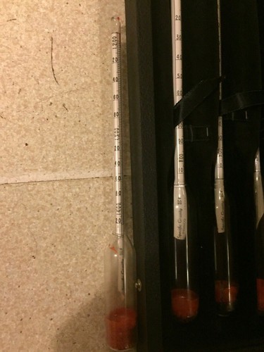 Juego de 7 hidrómetros de gravedad específicos Princo 0.700-2.000 60 ° F faltan 1.0-1.2 - Imagen 6 de 12