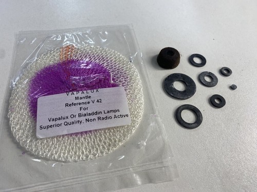 Vapalux Bialaddin Kit Servizio Rondelle Lampade Guarnizioni con Mantello V42 1 - 10 Lampade - Foto 26 di 32
