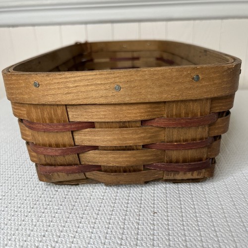 Vintage Basketville Bread Basket The Shaker Collection 14.5 x 8 x 3.5 inches - Picture 3 of 9