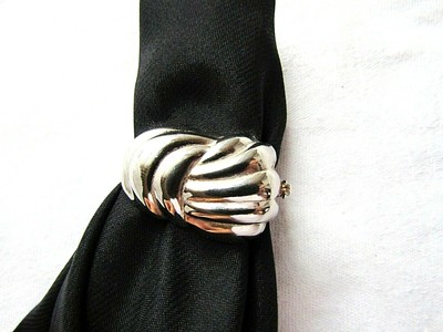 Stop Scarf 3 Antique Silver Rings Buckle Attack Scarf Scarf klips