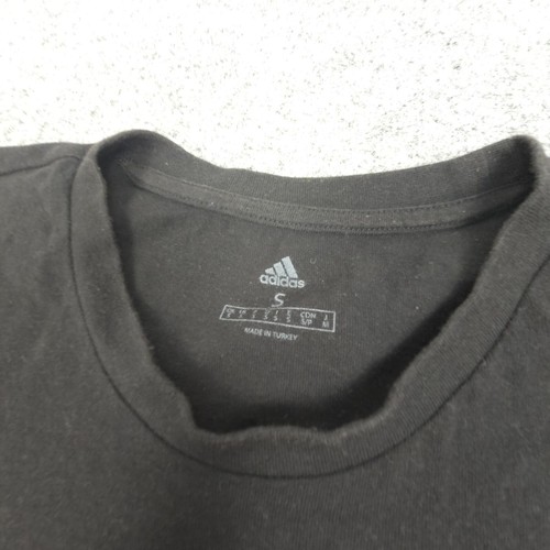 Manchester United FC Shirt Men SMALL Black Adidas Football RONALDO TShirt Size S - Picture 3 of 10