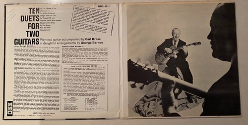 CARL KRESS & GEORGE BARNES Ten Duets for Two Guitars MMO LP includes BOOKLET - Picture 3 of 4