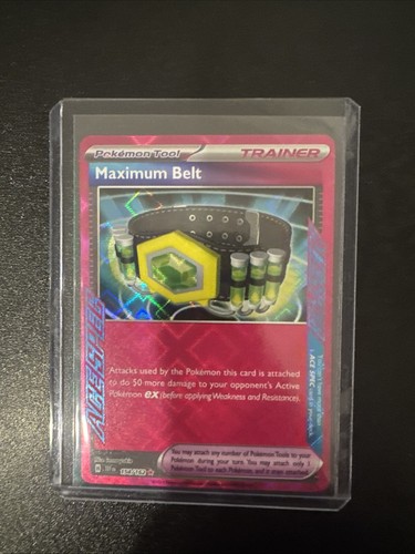 Maximum Belt 154/162 Sv05: Pokémon TCG Temporal Forces Holo Mint/NM - Picture 1 of 2
