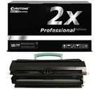 2x Pro Toner F Sleeve R Lexmark X-203-N X-204-N