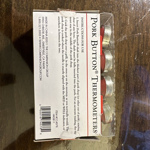 Nip set of 4 meat thermometers for oven or grill - Picture 3 of 3