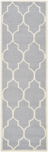 Safavieh Cambridge SILVER / IVORY Wool Runner 2'-6 x 12' - CAM134D-212 - Picture 3 of 3
