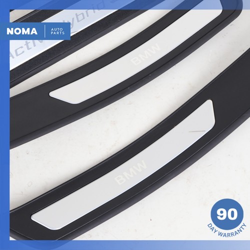 12-16 BMW F10 ActiveHybrid 5 Tread Panel Scuff Plate Set of 4 51477309489 OEM - Picture 6 of 16