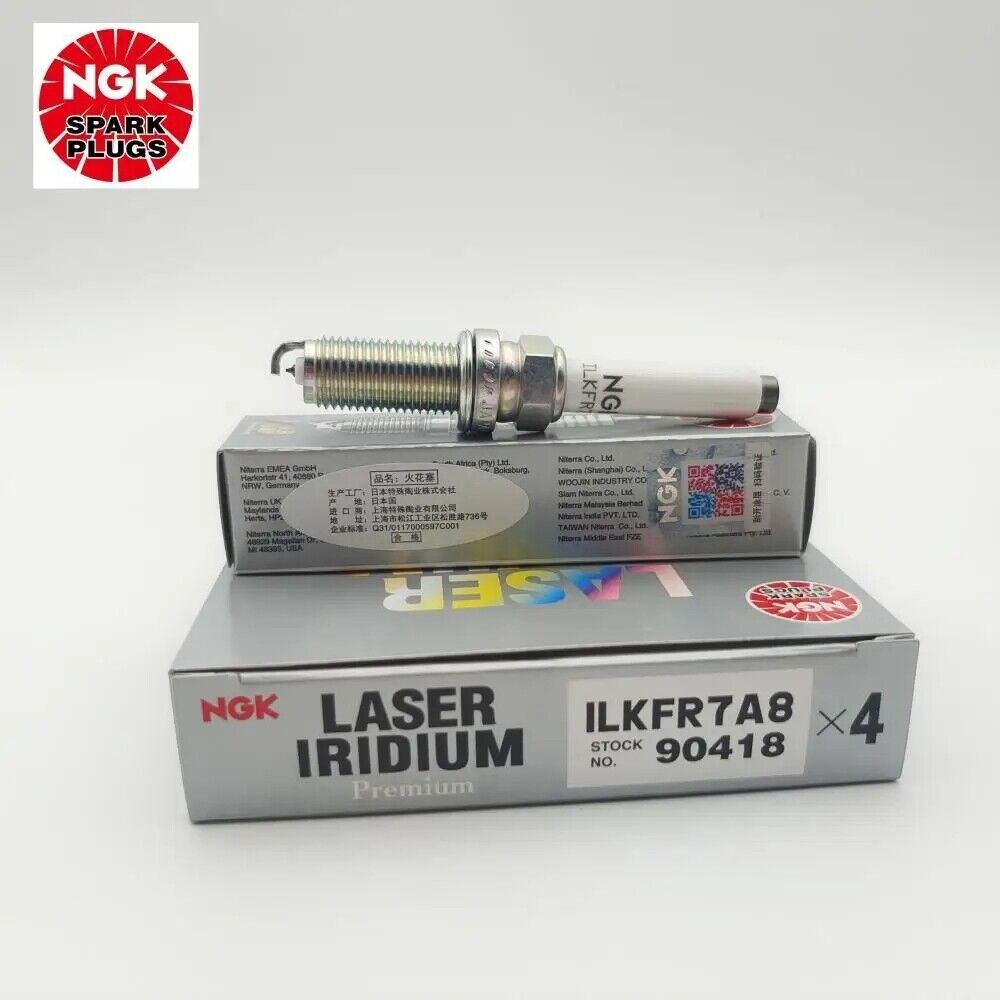 4Pcs NGK ILKFR7A8 90418 Iridium Platinum Spark Plug For Jeep Compass Renegade