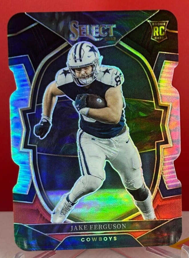 2022 Panini Select - Concourse Black & Red Prizm Die-Cut #87 Jake Ferguson (RC)