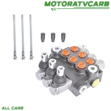 ALL-CARB Hydraulic Directional Control Valve Double 3Spool 11GPM+Conversion Plug