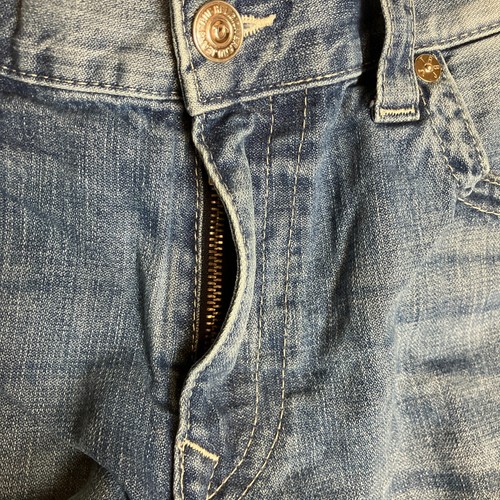 True Religion Jeans Mens 36x29 Blue Straight Leg Nature Medium Wash Denim - Picture 9 of 14