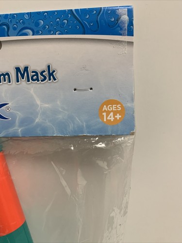 Costume da bagno adulto nuoto snorkeling e maschera da nuoto blu età 14+ nuovo - Foto 4 di 7