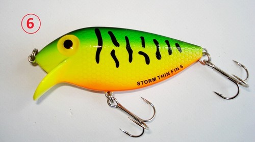 Rapala Storm Thinfin 8cm. Wobbler Leurres,Poisson-Chat Brochet Sandre Perche - Photo 9/14