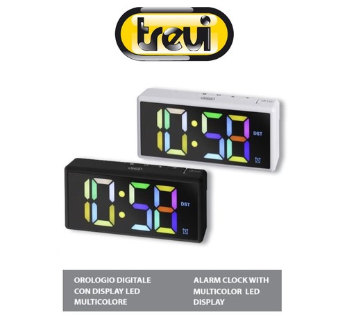 Orologio sveglia DIGITALE da comodino tavolo display luce led notte batteria usb - Picture 7 of 17
