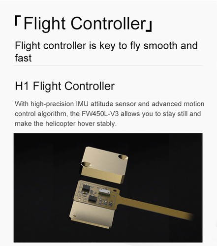 Fly Wing FW450L V3 6CH GPS 3D Hovering Auto Return RC RTF Elicottero 2 Batteria - Foto 10 di 30