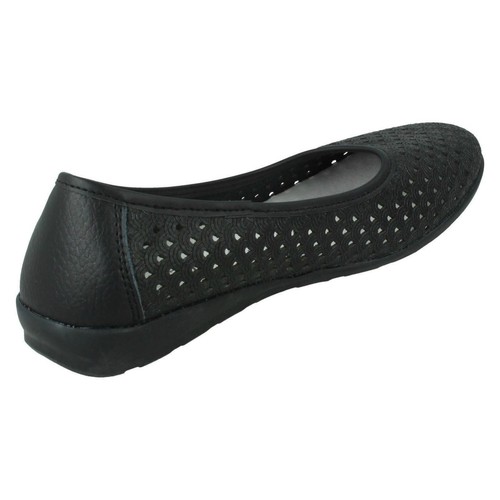 Mujer Eaze Planos sin Cordones Zapatos F8R0505 - Imagen 4 de 10