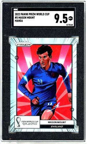 2022 Panini Prizm World Cup Soccer Mason Mount MANGA SSP Case Hit SGC 9.5 MINT+