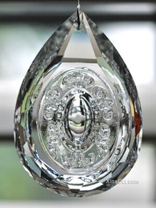 Bubble-Illusion-Pear-SunCatcher-76mm-Austrian-Crystal-Clear-Prism-3-034
