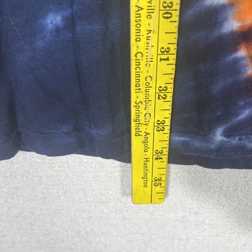 Vintage Majestic Denver Broncos Tie Dye Graphic T Shirt Mens 2XL NFL Cotton - Picture 6 of 10