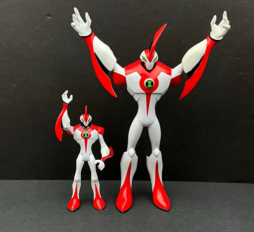 Ben 10 Way Big 2011 Large 6-8" Figure PLUS 4" Figure Cartoon Network (Bandai)