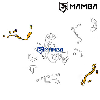 Kit de línea de alimentación y retorno de aceite turbo MAMBA MAZDASPEED MS3 MS6 CX-7 AXELA MPS K0422 - Imagen 6 de 6