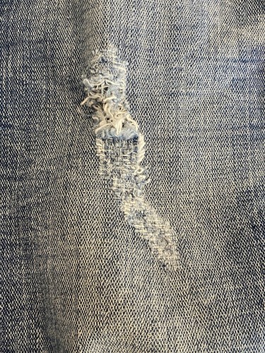 Big Star Jeans Womens 32x30 Liv Distressed Ripped Embroidered Blue Denim - Picture 9 of 16