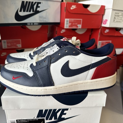 Nike Air Jordan 1 Retro Low OG Shoes "Howard University" Men's Size 13-BN