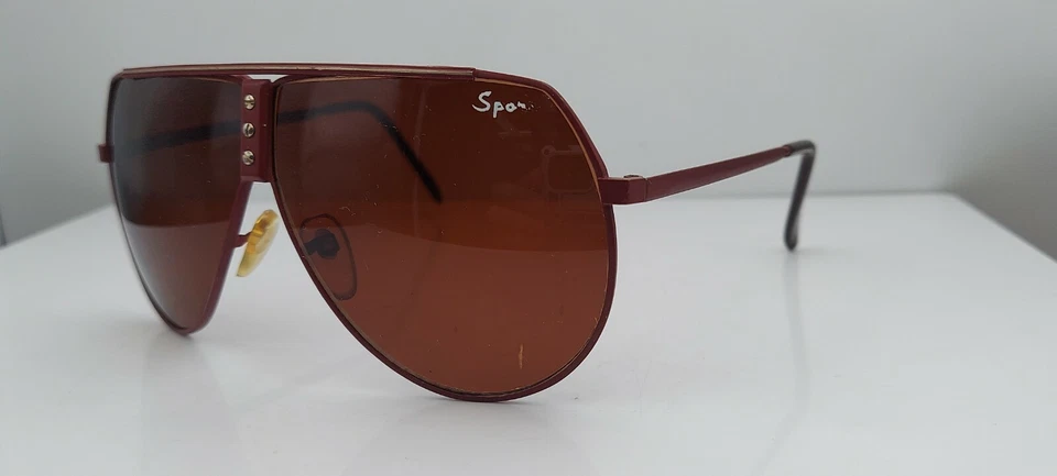 Monturas de gafas de sol vintage Borgoña Pilot Taiwán Foto 2 de 4