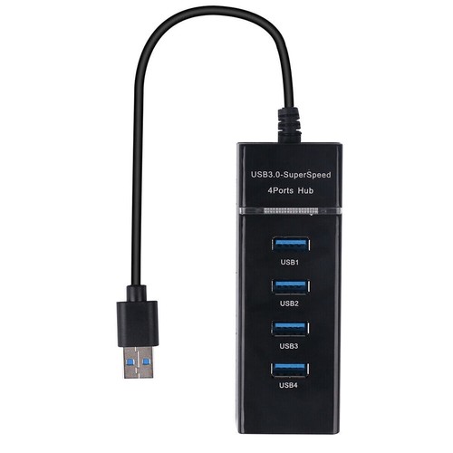 USB 3.0 Hub 4/7 Port Splitter Adapter mit Aktiv Netzteil Verteiler für PC Laptop - Bild 23 von 48