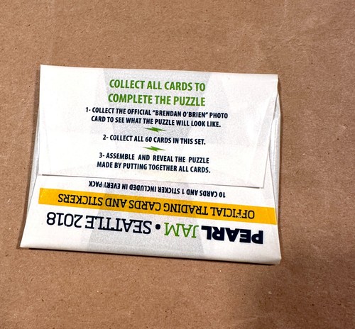 Pearl Jam Event Vinyl Sticker Pin Trading Card Set Bundle Seattle 2018 - Bild 12 von 12